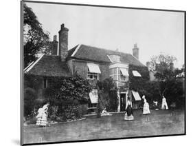 Croquet on the Lawn at Elm Lodge, Streatley, C.1870s-Willoughby Wallace Hooper-Mounted Photographic Print