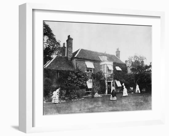 Croquet on the Lawn at Elm Lodge, Streatley, C.1870s-Willoughby Wallace Hooper-Framed Photographic Print