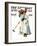 "Croquet" or "Wicket Thoughts" Saturday Evening Post Cover, September 5,1931-Norman Rockwell-Framed Giclee Print