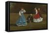 Croquet Scene, 1866-Winslow Homer-Framed Stretched Canvas