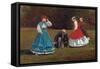 Croquet Scene-Winslow Homer-Framed Stretched Canvas