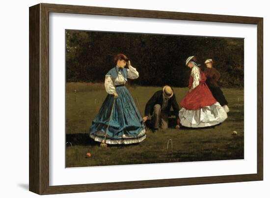 Croquet Scene-Winslow Homer-Framed Art Print