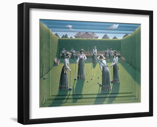 Croquet-PJ Crook-Framed Giclee Print