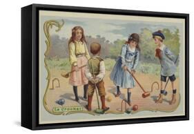 Croquet-null-Framed Stretched Canvas