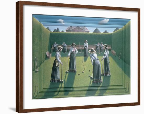 Croquet-PJ Crook-Framed Giclee Print