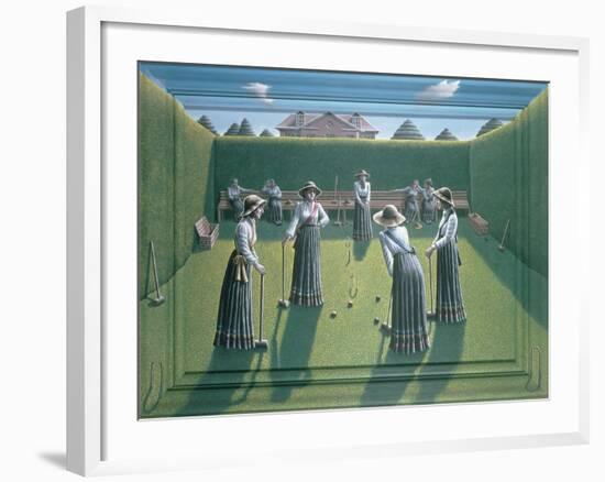 Croquet-PJ Crook-Framed Giclee Print