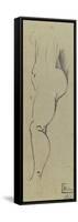Croquis de femme nue, de profil à gauche-Paul Gauguin-Framed Stretched Canvas