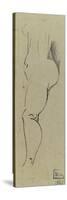 Croquis de femme nue, de profil à gauche-Paul Gauguin-Stretched Canvas