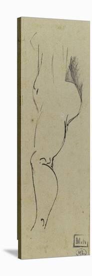 Croquis de femme nue, de profil à gauche-Paul Gauguin-Stretched Canvas