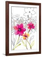 Croquis Floral III-Sandra Jacobs-Framed Giclee Print