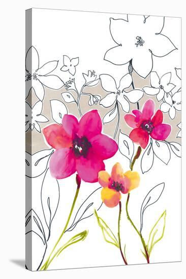 Croquis Floral III-Sandra Jacobs-Stretched Canvas