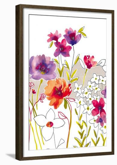 Croquis Floral IV-Sandra Jacobs-Framed Giclee Print