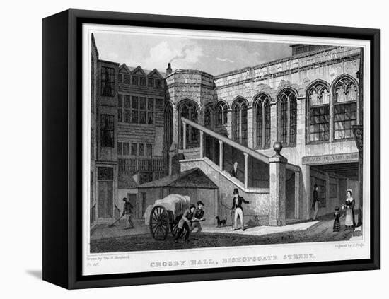 Crosby Hall, Bishopsgate Street, City of London, 1830-J Tingle-Framed Stretched Canvas