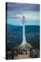 Cross at a castle, Castle Of Santa Catalina, Jaen, Jaen Province, Andalusia, Spain-null-Stretched Canvas