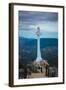 Cross at a castle, Castle Of Santa Catalina, Jaen, Jaen Province, Andalusia, Spain-null-Framed Photographic Print