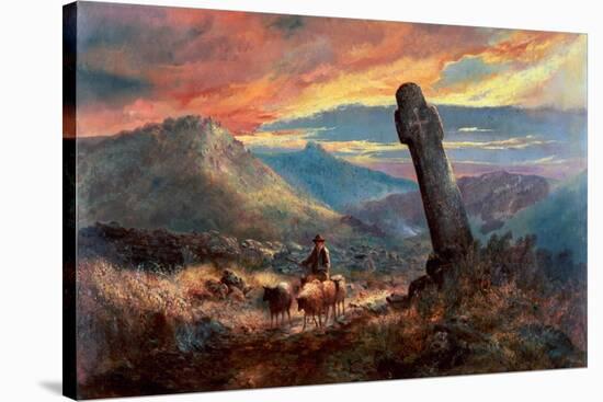 Cross at Chagford-William Widgery-Stretched Canvas