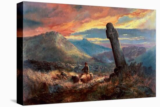 Cross at Chagford-William Widgery-Stretched Canvas
