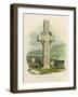 Cross at Monasterboice-null-Framed Art Print