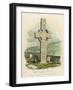 Cross at Monasterboice-null-Framed Art Print