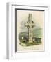 Cross at Monasterboice-null-Framed Art Print