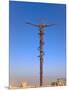 Cross at Moses Memorial Church, Mt Nebo, Overlooking Jordan Valley and Jericho Oasis, Amman, Jordan-Keren Su-Mounted Photographic Print