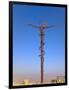 Cross at Moses Memorial Church, Mt Nebo, Overlooking Jordan Valley and Jericho Oasis, Amman, Jordan-Keren Su-Framed Photographic Print