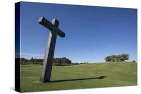 Cross at Skogskyrkogarden, UNESCO World Heritage Site, Stockholm, Sweden, Scandinavia, Europe-Jon Reaves-Stretched Canvas