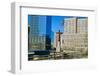 Cross at World Trade Towers Memorial Site for September 11, 2001, New York City, NY-null-Framed Photographic Print