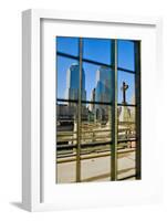 Cross at World Trade Towers Memorial Site for September 11, 2001, New York City, NY-null-Framed Photographic Print