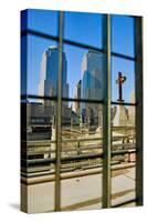Cross at World Trade Towers Memorial Site for September 11, 2001, New York City, NY-null-Stretched Canvas