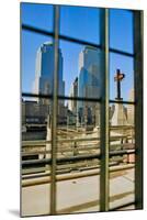 Cross at World Trade Towers Memorial Site for September 11, 2001, New York City, NY-null-Mounted Photographic Print