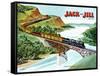 Cross-Country Rail - Jack and Jill, April 1951-Wilmer Wickham-Framed Stretched Canvas