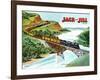 Cross-Country Rail - Jack and Jill, April 1951-Wilmer Wickham-Framed Giclee Print