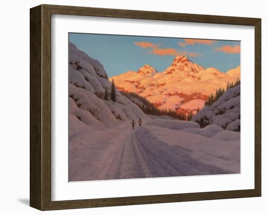 Cross-Country Ski-Ing, Haute Savoie-Ivan Fedorovich Choultse-Framed Premium Giclee Print