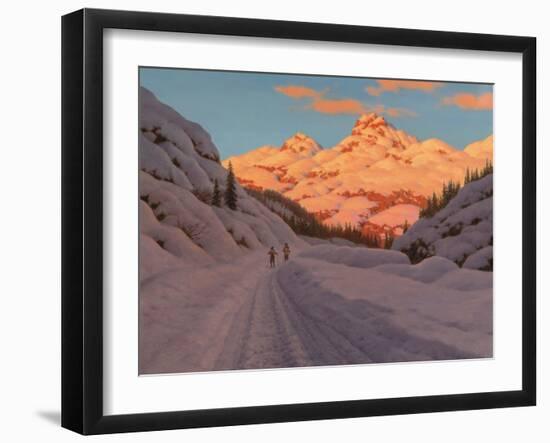 Cross-Country Ski-Ing, Haute Savoie-Ivan Fedorovich Choultse-Framed Premium Giclee Print