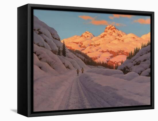 Cross-Country Ski-Ing, Haute Savoie-Ivan Fedorovich Choultse-Framed Stretched Canvas