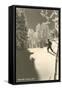 Cross Country Skier, Bear Valley-null-Framed Stretched Canvas