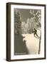 Cross Country Skier, Bear Valley-null-Framed Art Print