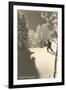 Cross Country Skier, Bear Valley-null-Framed Art Print