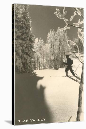 Cross Country Skier, Bear Valley-null-Stretched Canvas