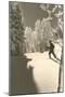 Cross-Country Skier in Profile-null-Mounted Art Print