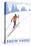 Cross Country Skier, Tarrytown, New York-Lantern Press-Stretched Canvas