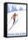 Cross Country Skier, Winter Park, Colorado-Lantern Press-Framed Stretched Canvas