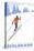 Cross Country Skier, Winter Park, Colorado-Lantern Press-Stretched Canvas