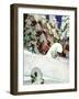 "Cross Country Skiers," February 2, 1946-Mead Schaeffer-Framed Giclee Print