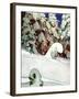 "Cross Country Skiers," February 2, 1946-Mead Schaeffer-Framed Giclee Print