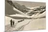 Cross Country Skiers in Bear Valley-null-Mounted Art Print