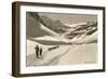 Cross Country Skiers in Bear Valley-null-Framed Art Print