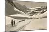 Cross Country Skiers in Bear Valley-null-Mounted Art Print