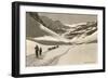 Cross Country Skiers in Bear Valley-null-Framed Premium Giclee Print